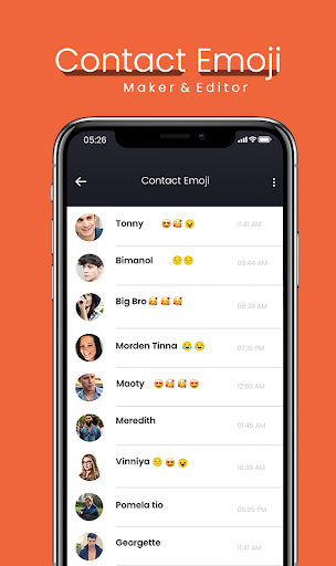 Emoji Contact Editor - Emoji Contact Maker - Image screenshot of android app