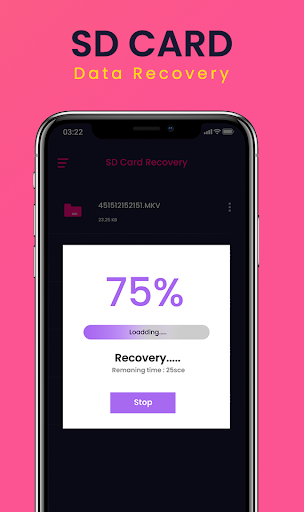 SD Card Data Recovery - Image screenshot of android app