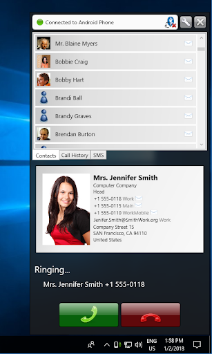 Remote Phone Call Trial - Image screenshot of android app