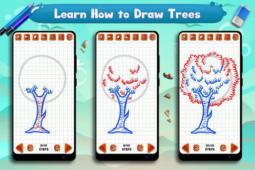 Learn to Draw Trees - عکس برنامه موبایلی اندروید