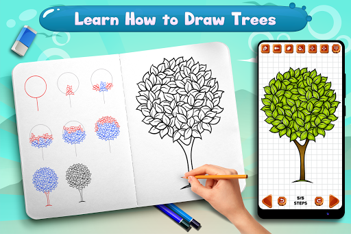 Learn to Draw Trees - عکس برنامه موبایلی اندروید