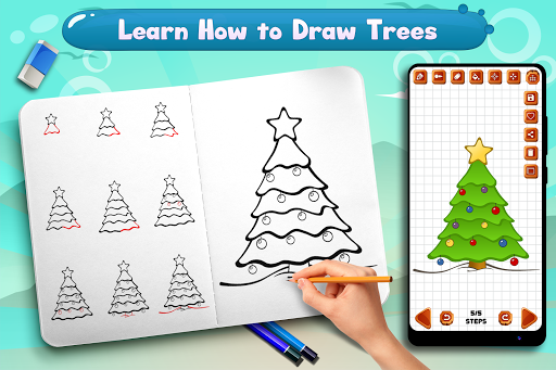 Learn to Draw Trees - عکس برنامه موبایلی اندروید