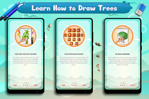 Learn to Draw Trees - عکس برنامه موبایلی اندروید