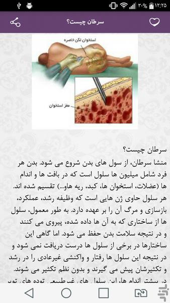سرطان خون - Image screenshot of android app