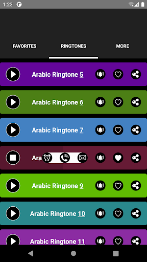 Arabic Ringtones - Image screenshot of android app
