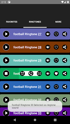 Football Ringtones - عکس برنامه موبایلی اندروید