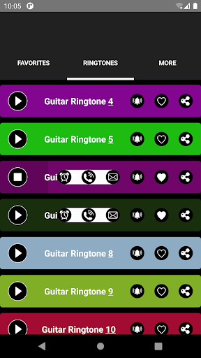 Guitar Ringtones - عکس برنامه موبایلی اندروید
