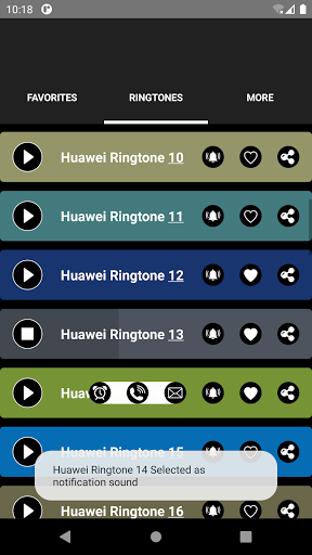 Huawei Ringtones - عکس برنامه موبایلی اندروید