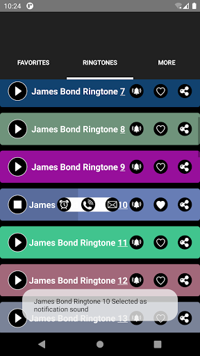 James Bond Ringtones - عکس برنامه موبایلی اندروید