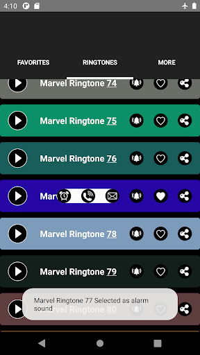 Marvel Ringtones - Image screenshot of android app