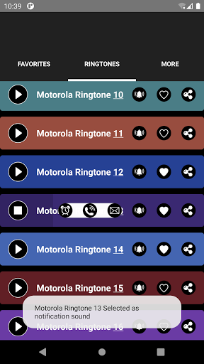 Motorola Ringtones - Image screenshot of android app