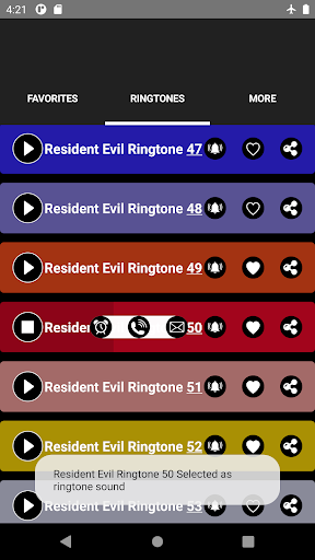 Resident Evil Ringtones - عکس برنامه موبایلی اندروید