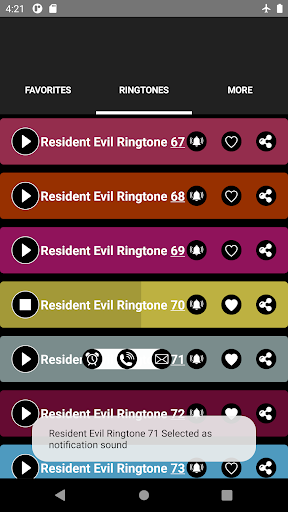 Resident Evil Ringtones - عکس برنامه موبایلی اندروید