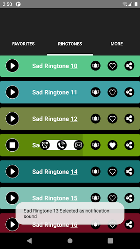 Sad Ringtones - Image screenshot of android app