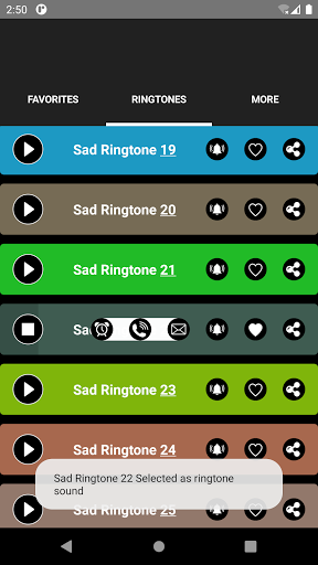 Sad Ringtones - Image screenshot of android app