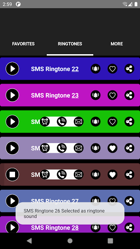 Sms Ringtones - عکس برنامه موبایلی اندروید