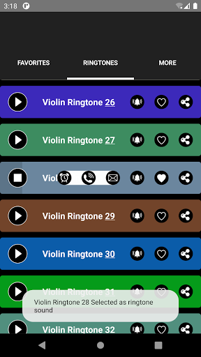 Violin Ringtones - Image screenshot of android app