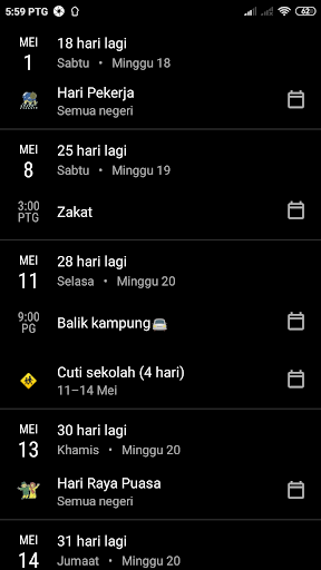 Kalendar Malaysia & Memo - عکس برنامه موبایلی اندروید