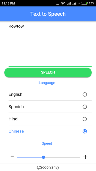 Text to Speech Quick - عکس برنامه موبایلی اندروید