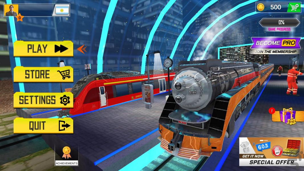 بازی قطار مسافربری - Gameplay image of android game
