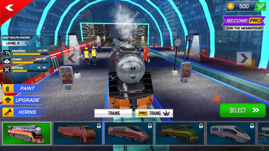 بازی قطار مسافربری - Gameplay image of android game