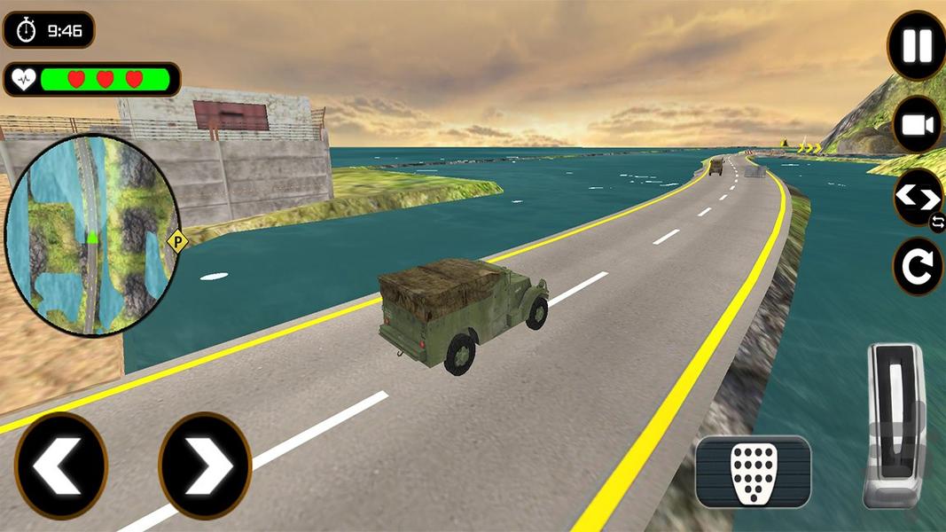 رانندگی با ماشین نظامی | ماشین بازی - Gameplay image of android game
