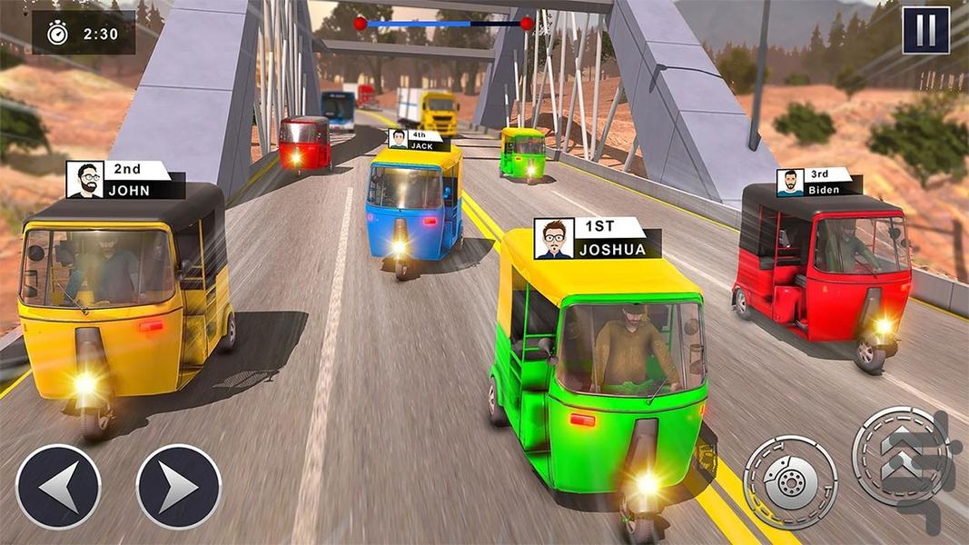 بازی تاکسی موتوری - Gameplay image of android game