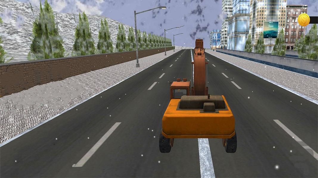بازی ماشین سنگین برف روب - Gameplay image of android game