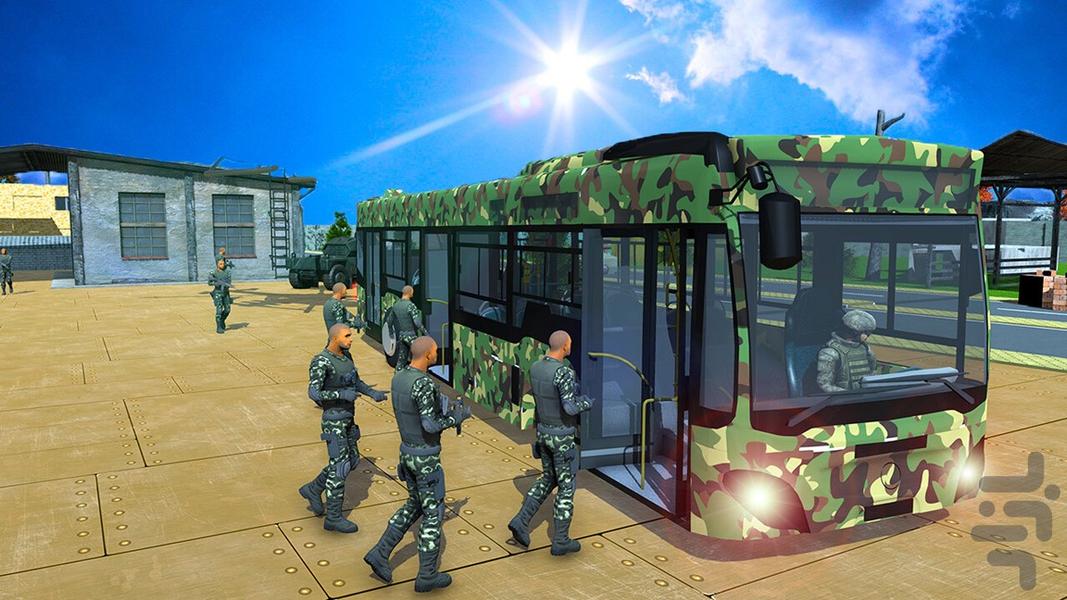 اتوبوس نظامی | بازی ماشین جدید - عکس بازی موبایلی اندروید