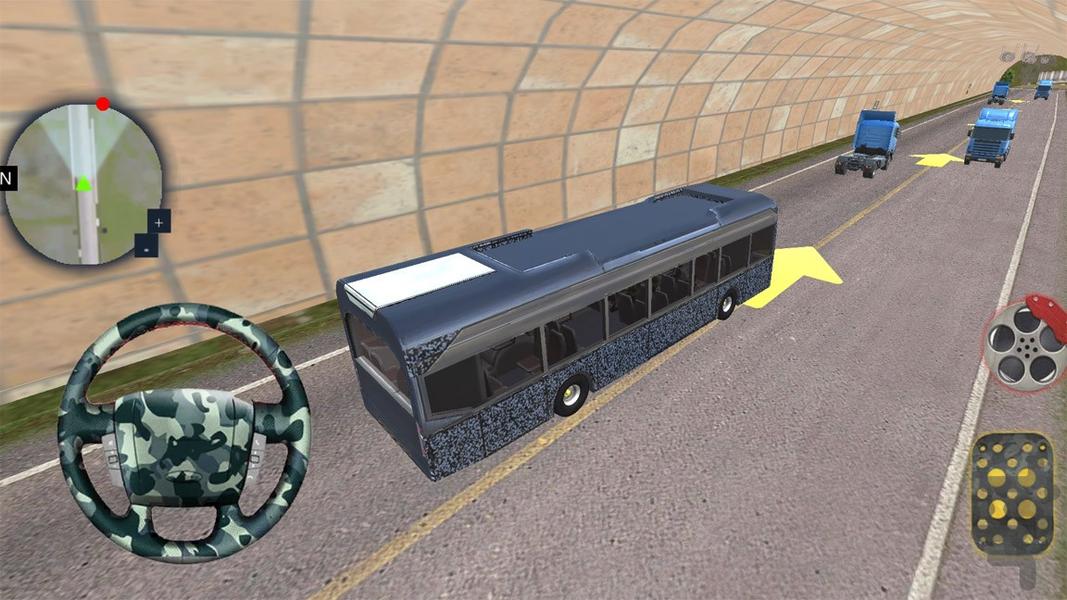 اتوبوس نظامی | بازی ماشین جدید - عکس بازی موبایلی اندروید