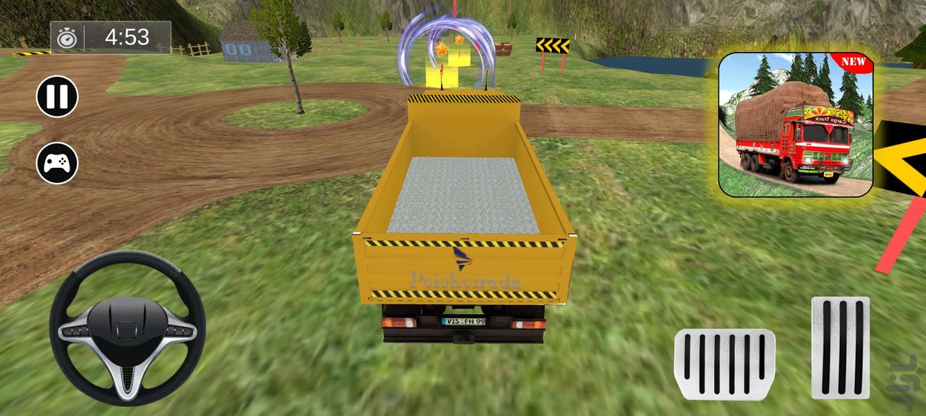 رانندگی کامیون حمل بار | بازی کامیون - Gameplay image of android game