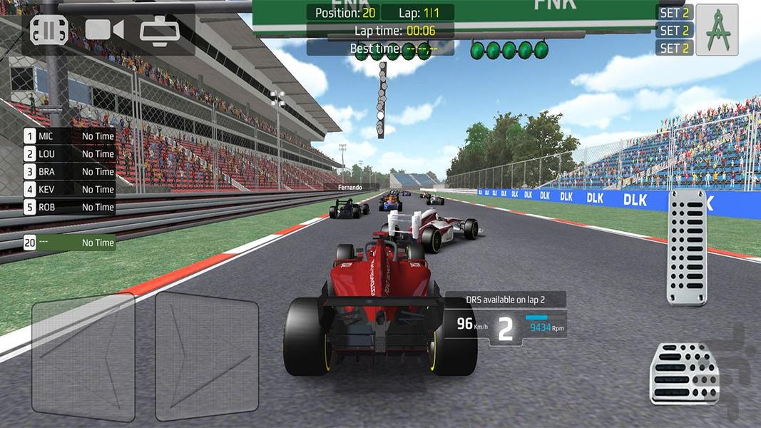 ماشین بازی فرمولی - Gameplay image of android game