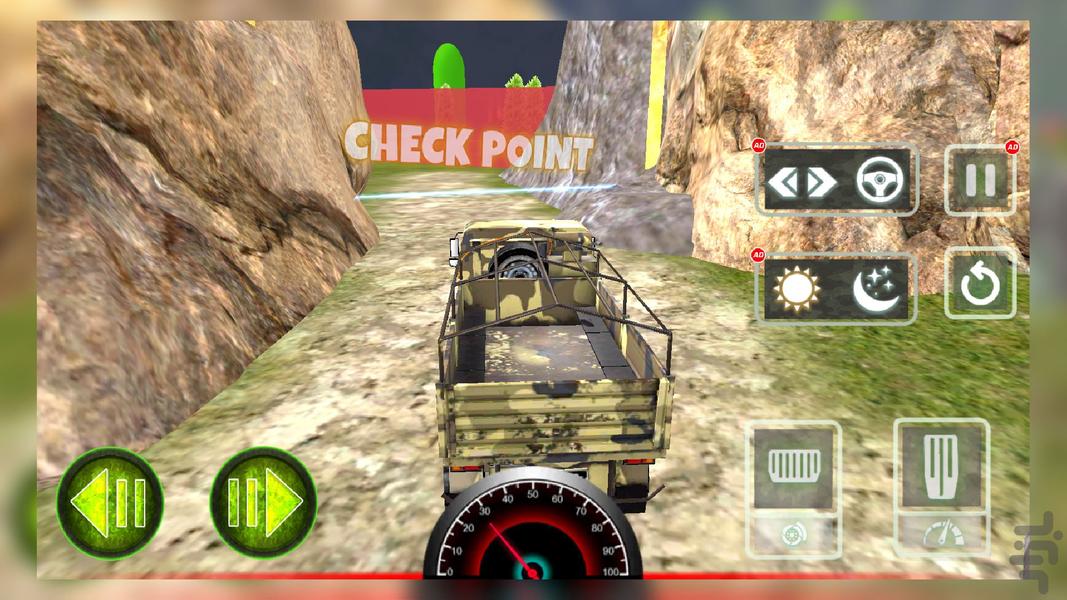 بازی کامیون ارتشی - Gameplay image of android game