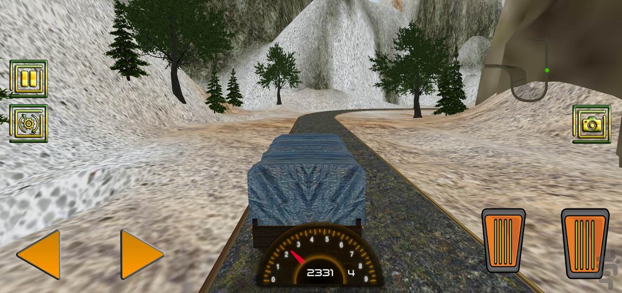 رانندگی با کامیون ارتشی |کامیون بازی - عکس بازی موبایلی اندروید