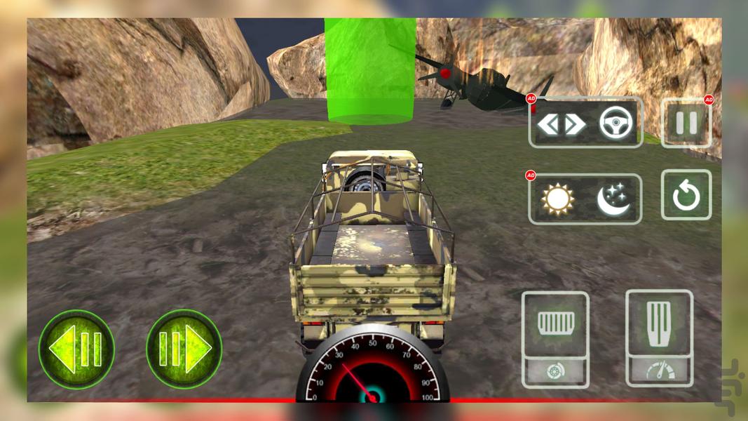 بازی کامیون ارتشی - Gameplay image of android game
