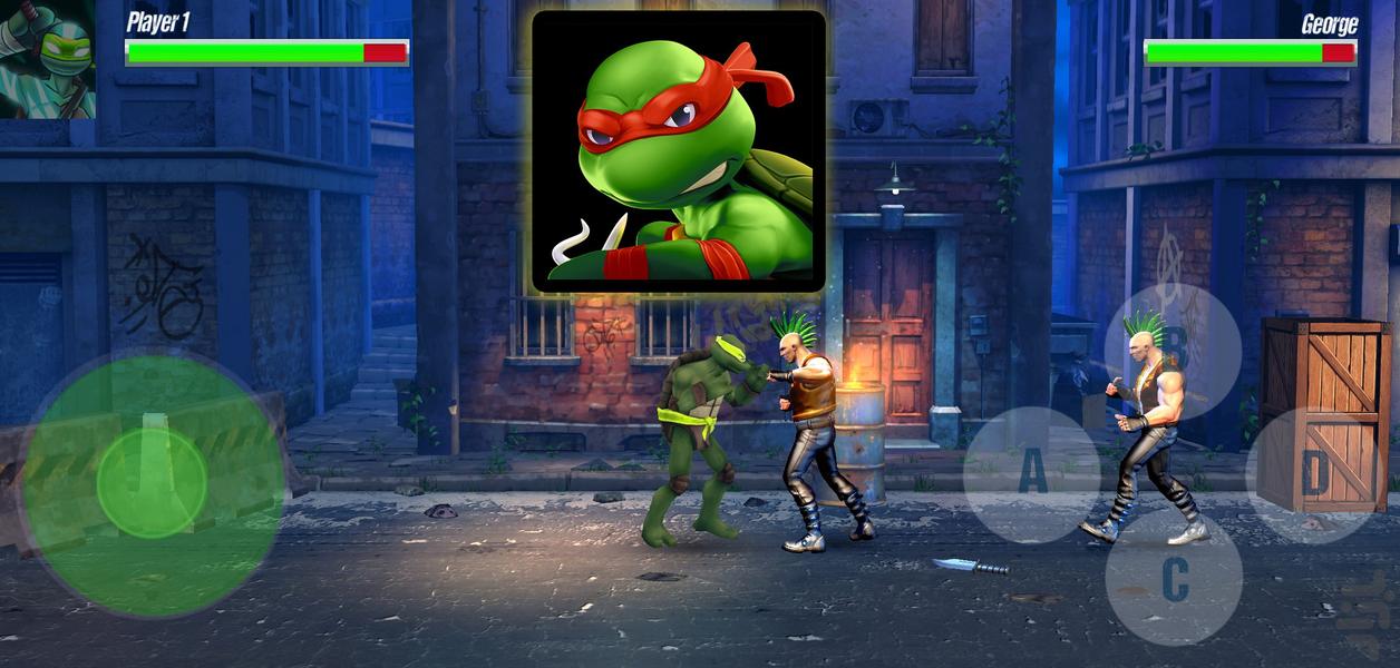 بازی لاک پشتهای نینجا - Gameplay image of android game