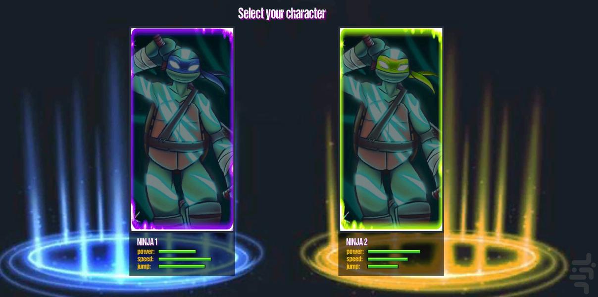 بازی لاک پشتهای نینجا - Gameplay image of android game