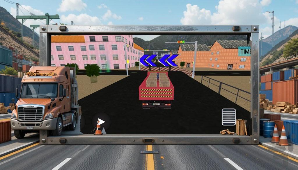 رانندگی با تریلی | بازی ماشین سنگین - عکس بازی موبایلی اندروید