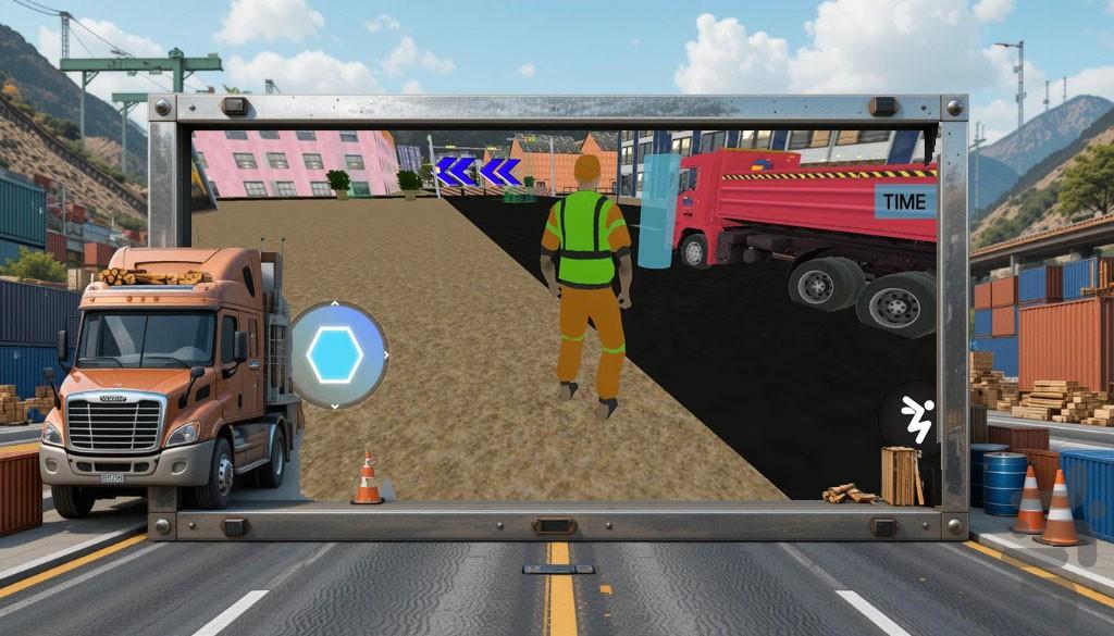 رانندگی با تریلی | بازی ماشین سنگین - عکس بازی موبایلی اندروید