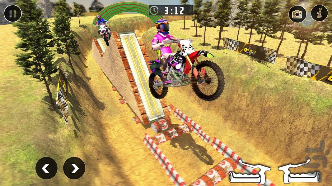 موتور سواری در کوهستان | موتور بازی - Gameplay image of android game