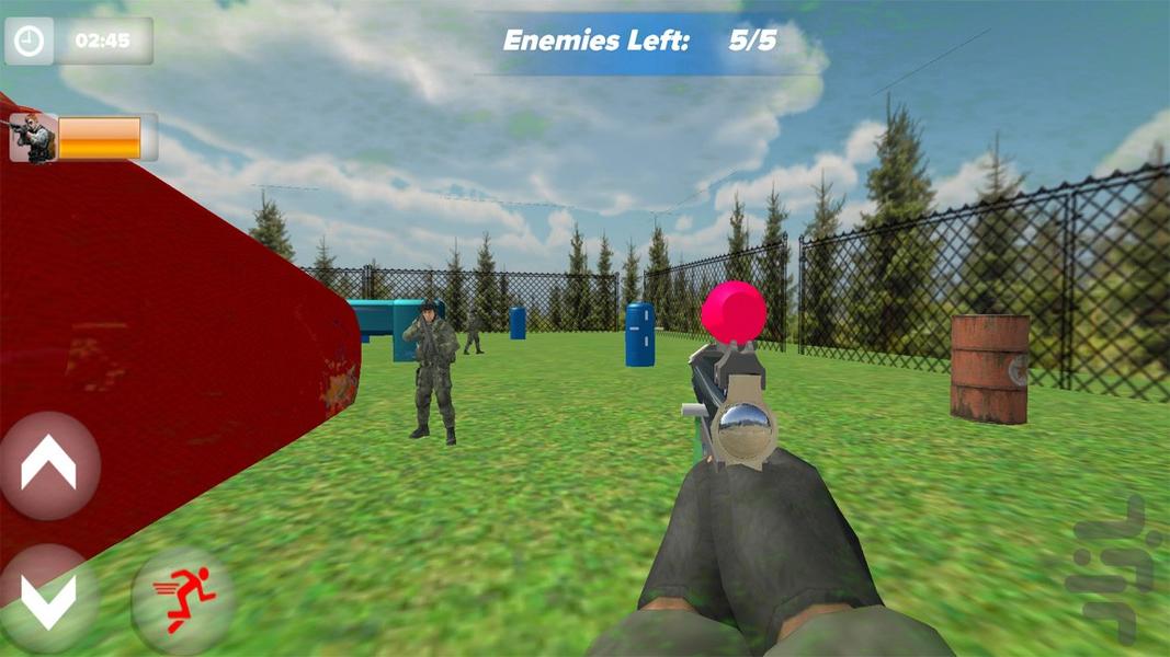 بازی پینتبال | بازی تفنگی جدید - Gameplay image of android game