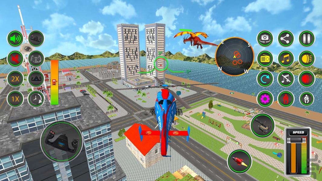بازی هلیکوپتر - Gameplay image of android game