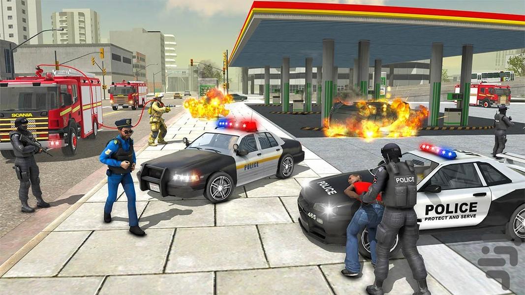 بازی ماشین پلیس - Gameplay image of android game