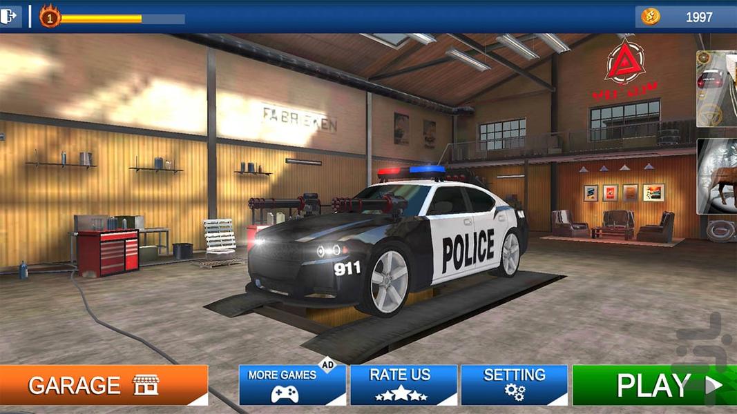 بازی ماشین پلیس جدید - Gameplay image of android game