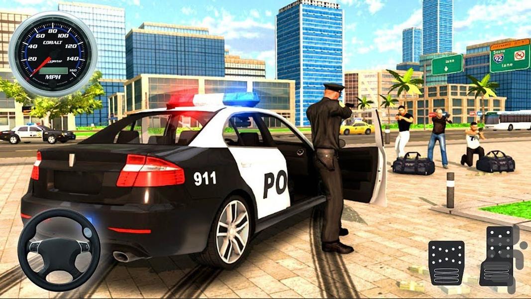 بازی ماشین پلیس - Gameplay image of android game