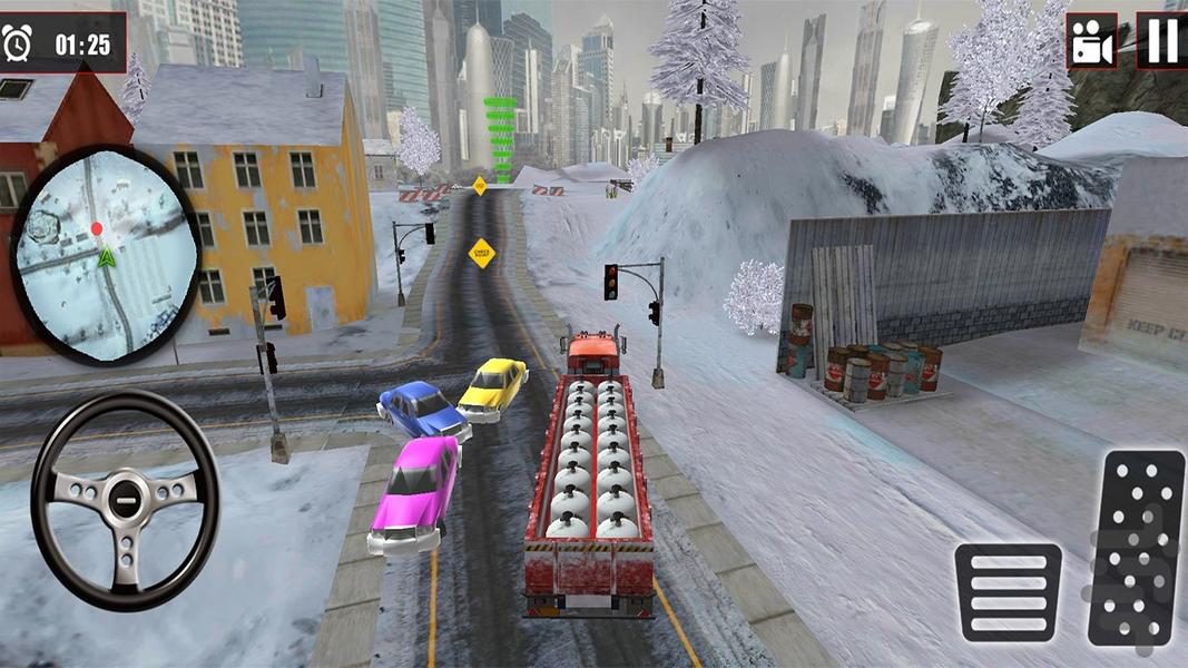 ماشین سنگین در برف | بازی جدید - عکس بازی موبایلی اندروید
