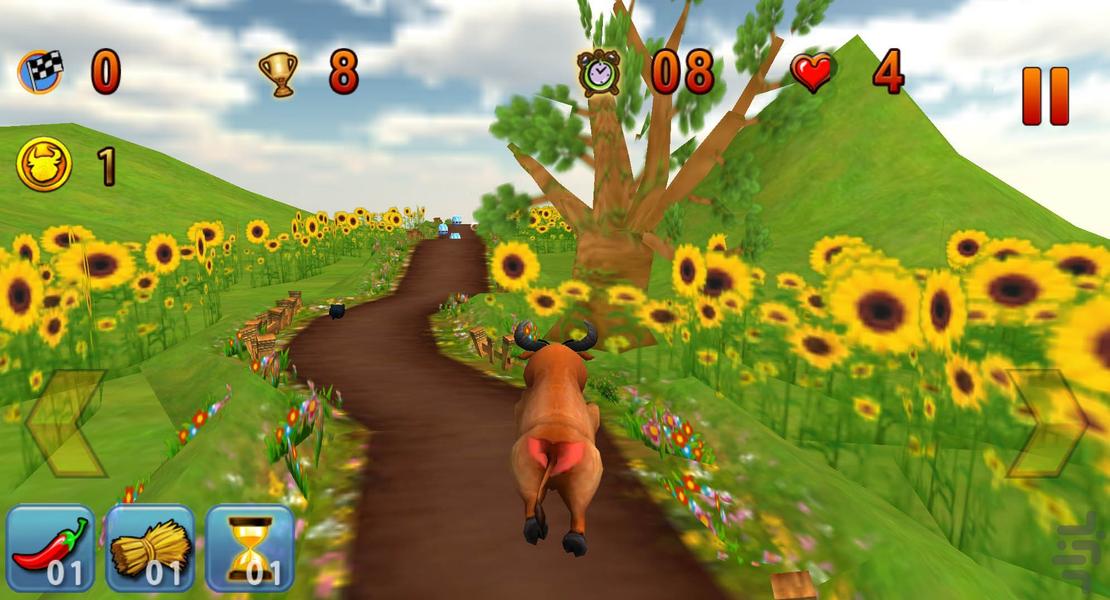 بازی جدید گاو خشمگین - Gameplay image of android game