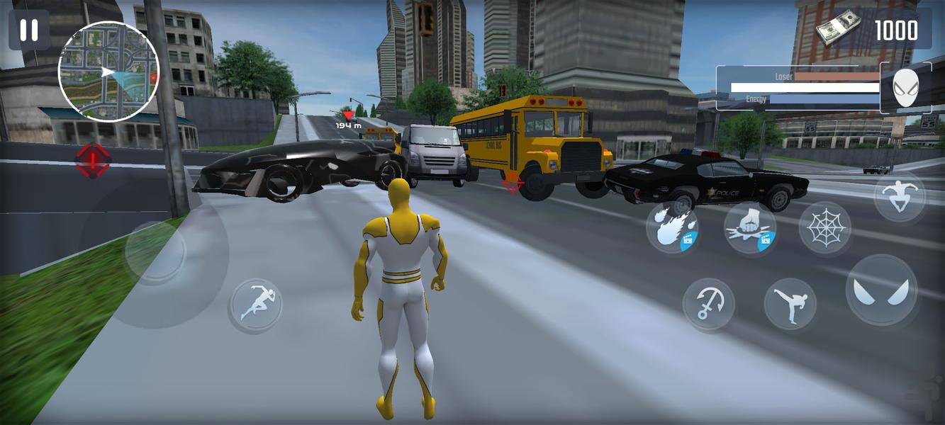 بازی شورش در شهر مرد عنکبوتی - Gameplay image of android game