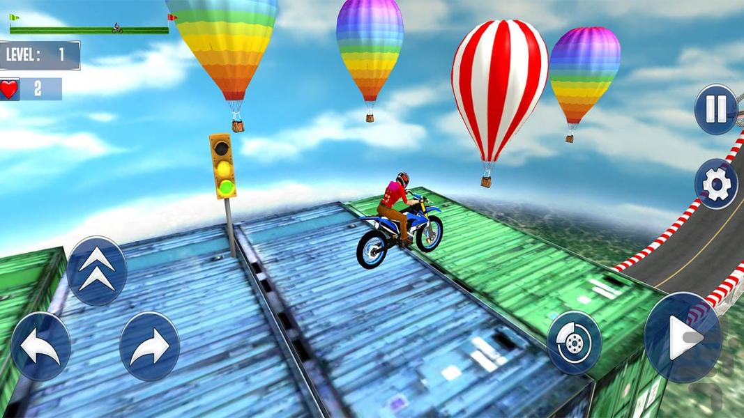 موتور بازی موتور کراس - Gameplay image of android game