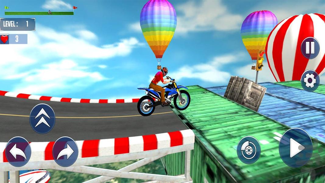 موتور بازی موتور کراس - Gameplay image of android game